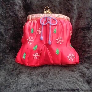 Christopher Radko Red Holiday Shorts Ornament